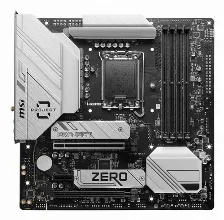 Tarjeta Madre Msi B760m Project Zero, Lga 1700, 4xddr5 7800 Mhz, 192gb, Requiere Gabinete Especial, Btf